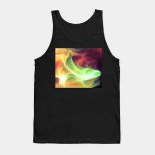 Galaxy Fire Burst Abstract Art Tank Top